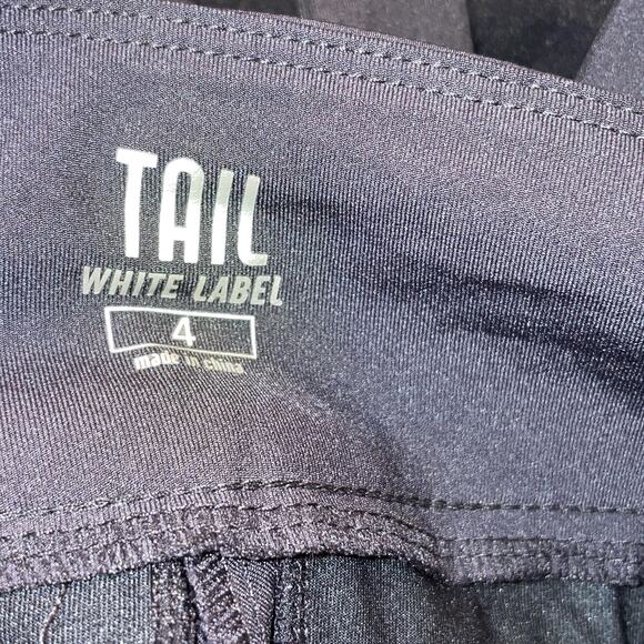 Tail White Label Women's Golf Fitted Clean Front Pieced Shorts black 4 - Picture 8 of 8